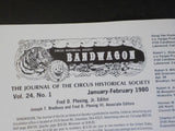 Bandwagon 1980 January February Circus Magazine Sells-Floto 1921-22 season