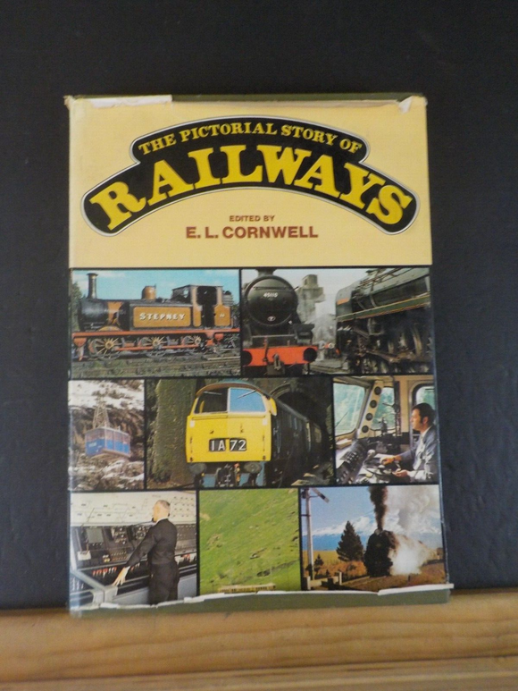 Pictorial Story of Railways, The  by Cornwell w/ dust jacket Photos 5 continents