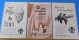 Ads Santa Fe Railway Lot #9 Advertisements from various magazines (10)