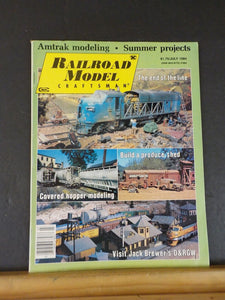 Railroad Model Craftsman Magazine 1984 July Amtrak Modeling Build produce shed C