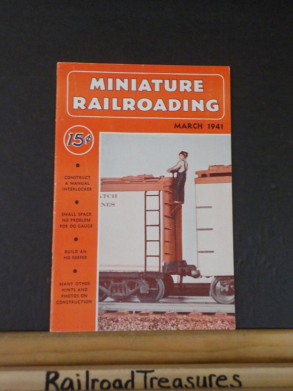 Miniature Railroading 1941 March Vol 3 #9 Magazine Build an HO reefer Manual int