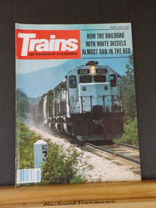 Trains Magazine 1979 August KCS Story pt 1 How the Railroad with white diesels a