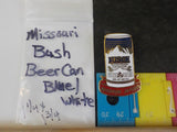 Jaycees Missouri Bush Beer Can Blue/White   PIN