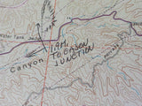 Map Cajon Quadrangle California San Bernardino Co. Topographic Map 1956