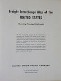 Map Freight Interchange Map of the United States Showing Principal Railroads UP