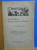 ICS Freight Rates in Western Trunk Line Territory #5412 Edition 1 by Wilson 1940