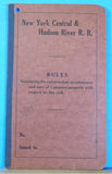 New York Central & Hudson River Railroad Rules Care of Company Property 1912