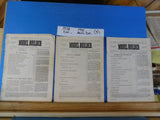 Model Builder Lot of 3 well used issues 1938, 1941  NO Covers