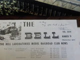 Bell, The 1971-1975 Bell Laboratories Model Railroad Club News Lot of 59 issues