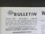 NMRA Bulletin 1976 February North Vernon, Indiana &B&O D&RGW Wildcat RR