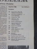 Continental Modeller 1986 September October Malloracn Railways Indian Steam