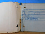 John Stephenson Company Car & Truck Builders Interurban Car Blueprints 1901