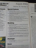Railroad Model Craftsman Magazine 2003 August Passenger train operations Cotton