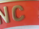 SIgn Flying Scotsman Replica Red 14 ½ x 1 ¾ Metal ?