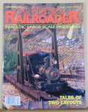 Outdoor Railroader Magazine 1996 Nov Disconnect crane car SR&RL boxcar plan