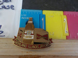Jaycees Illinois Highland Budweiser Beer Case & Bottle Red   PIN