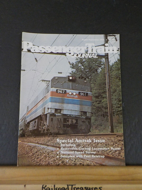 Passenger Train Journal 1976 August September Special Amtrak Issue