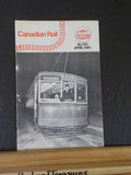 Canadian Rail #351 1981 April Riding a street car in Montreal
