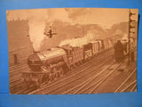 Postcard LNER V.2 4771 Green Arrow leaving King’s Cross on northbound freight