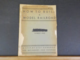 How To Build A Model Railroad By H V Loose  COVER damage 19.38