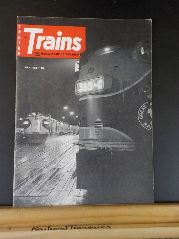 Trains Magazine 1958 May Clean Window Train Speed on rails