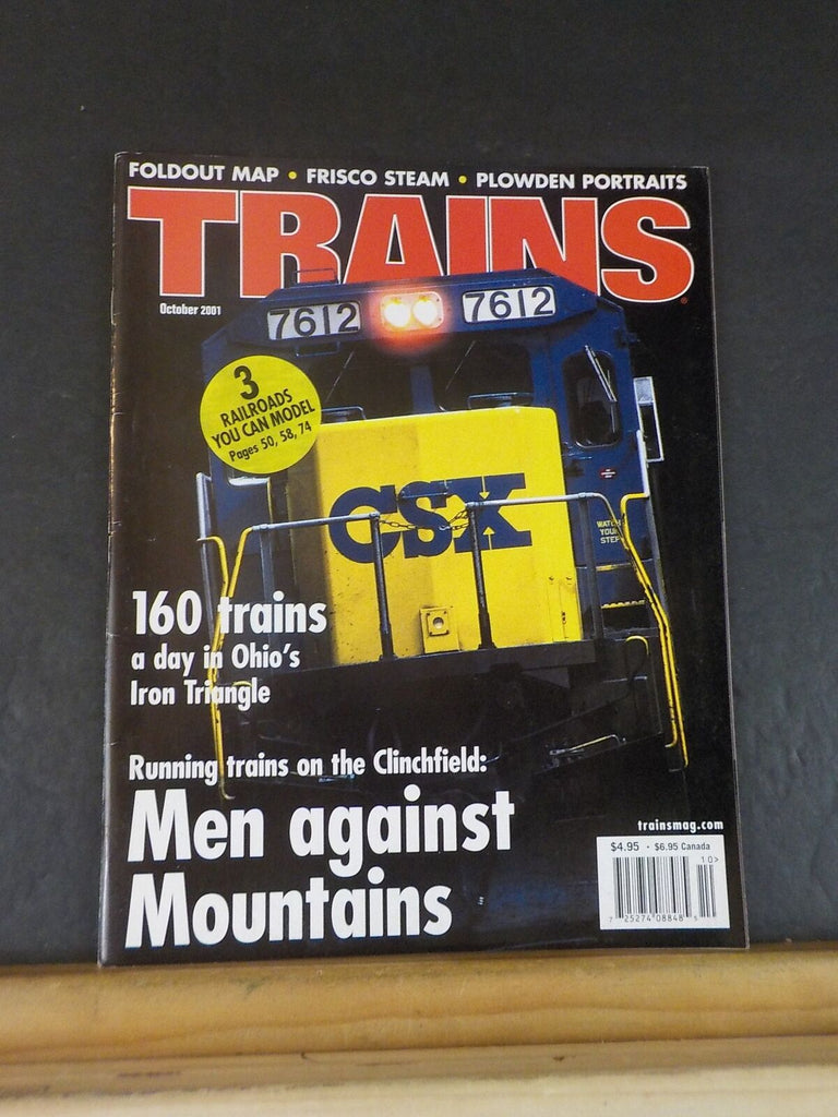Trains Magazine 2001 October Running trains on the Clinchfield 160 tra ...