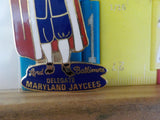 Jaycees Maryland Lord Baltimore In Red & White Robe    PIN