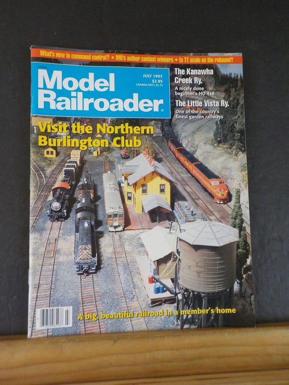 Model Railroader Magazine 1993 July Command Control TT scale Northern Burlington