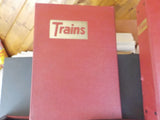 Trains Magazine Binders Five binders with rods  USED