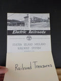 Electric Railroads #28 Staten Island Midland Railway System ERA