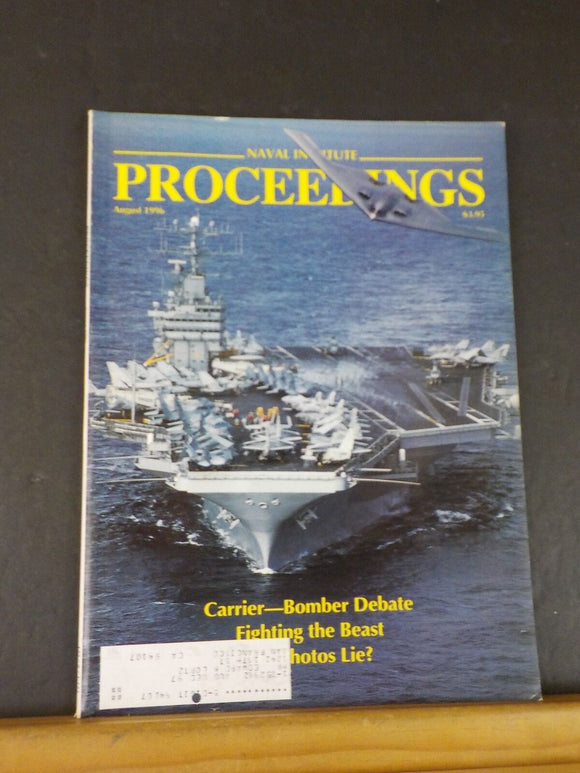 Proceedings Magazine US Naval Institute 1996 August Carrier Bomber Debate