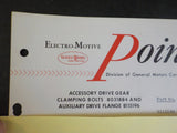EMD Pointers 1964 September 25 Accessory drive gear clamping bolts 8031884 and a