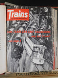 Trains Magazine in a Trains wire binder 1965 12 issues