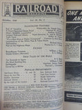 Railroad Magazine 1940 October WP&Y Town owned steam road 3 hole punched