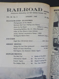 Railroad Magazine 1968 January Night Run  Down by the depot