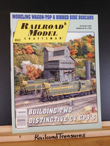 Railroad Model Craftsman Magazine 2005 July Model wagon top & ribbed side boxcar
