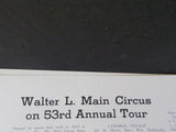 White Tops Circus Magazine 1937 April May Spring Wallace Bros  Cole Bros Downie