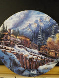 Plate Trains of the Great West The Snowy Pass #191A COA B&O steam Loco P1758