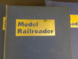 Model Railroader Magazine Binders 5 approx 3 inch binders with rods Blue USED