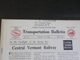 Transportation Bulletin #35 October 1956 Central Vermont Ry Connecticut Valley C