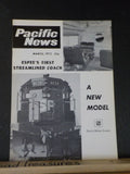 Pacific News #125 March 1972 Pacific Rail News Expee's first streamline coach GM