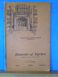 ICS Elements of Algebra #4073 D Part 4 Edition 1 1933 International Corresponden
