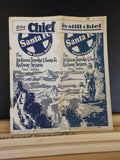 Atchison Topeka & Santa Fe Railway System public timetable 1929 Sep 1 Damage