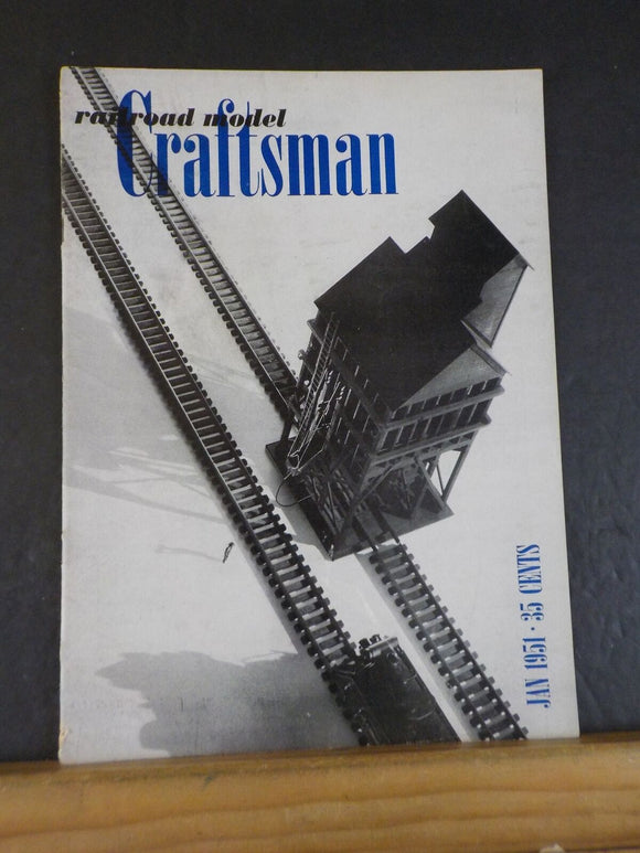 Railroad Model Craftsman Magazine 1951 January RMC Peddeler of local freight Pre