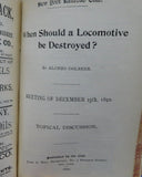 New York Railroad Club 1891-3 Copyright 1891 Hard Cover front cover loose,