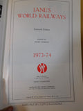 Jane's World Railways 1973 - 1974  16th edition w/ dust jacket Oversize book
