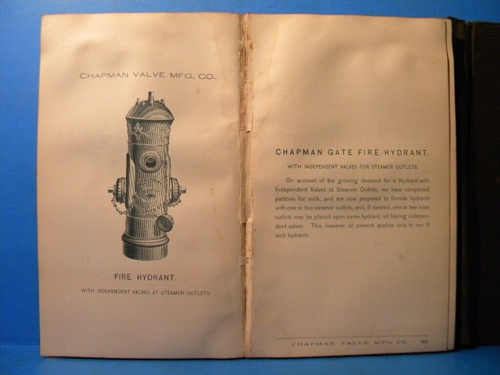 Catalogue of Gate Valves and Fire Hydrants by Chapman Valve Mfg Co 188