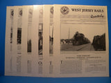West Jersey Rails Quarterly Collection Lot of 6  1998- 1999