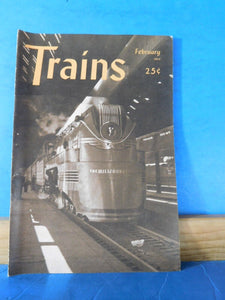 Trains Magazine 1944 February Tunnel 10 reopening CNR to buid new line UP