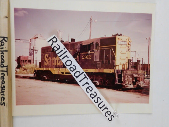 Photo Santa Fe Locomotive #2912 8 X 10 Color Temple TX 1973